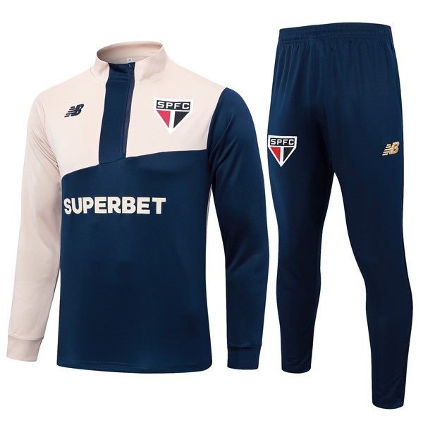 Sweatshirts Sao Paulo 2024-2025 Blau Gelb 3